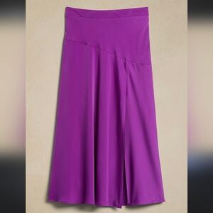 BANANA REPUBLIC FACTORY Midi Satin Skirt